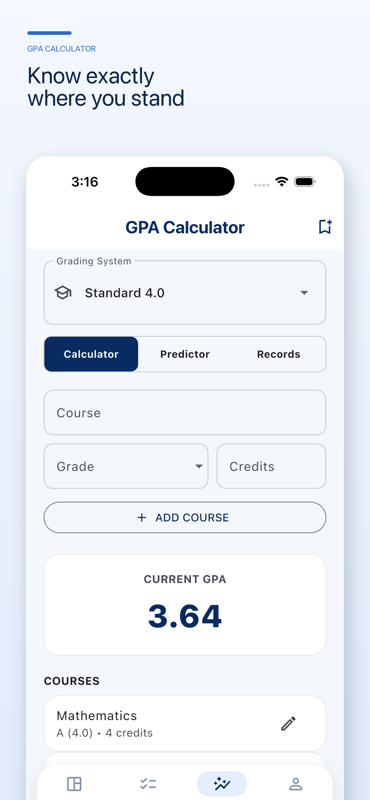 EduTrack GPA Calculator